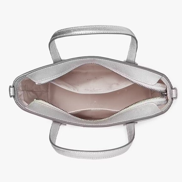 kate spade Glimmer Satchel - Lunar Light (Silver) - Picture 4 of 6